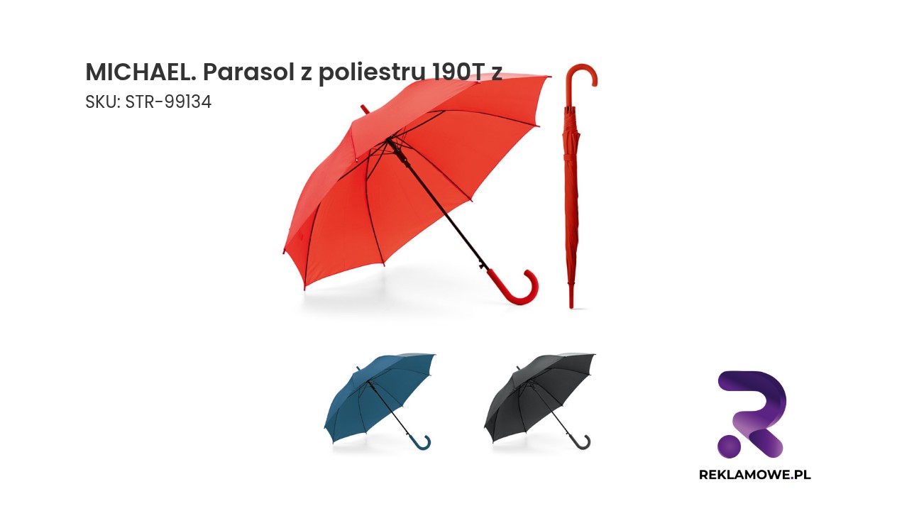 Parasol MICHAEL wykonany z poliestru 190T