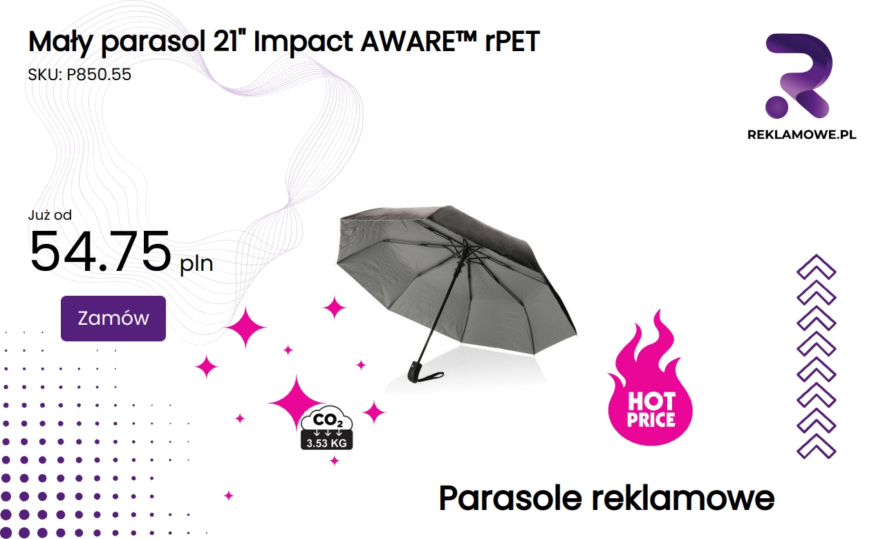 Mały parasol 21 cali Impact AWARE