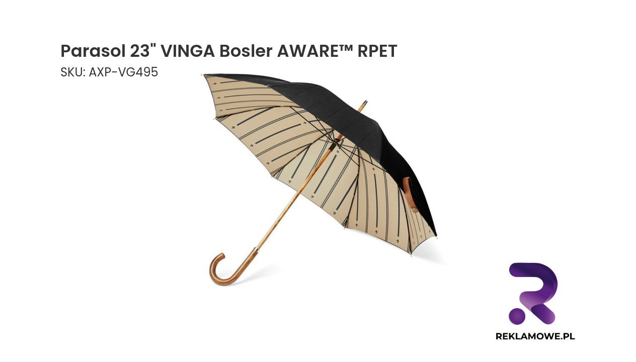 Parasol 23 cali VINGA Bosler z tkaniną AWARE