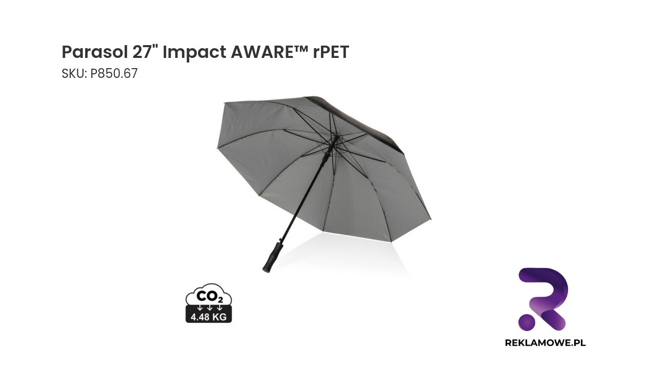 Ekologiczny parasol 27 cali Impact AWARE z recyklingowanego PET