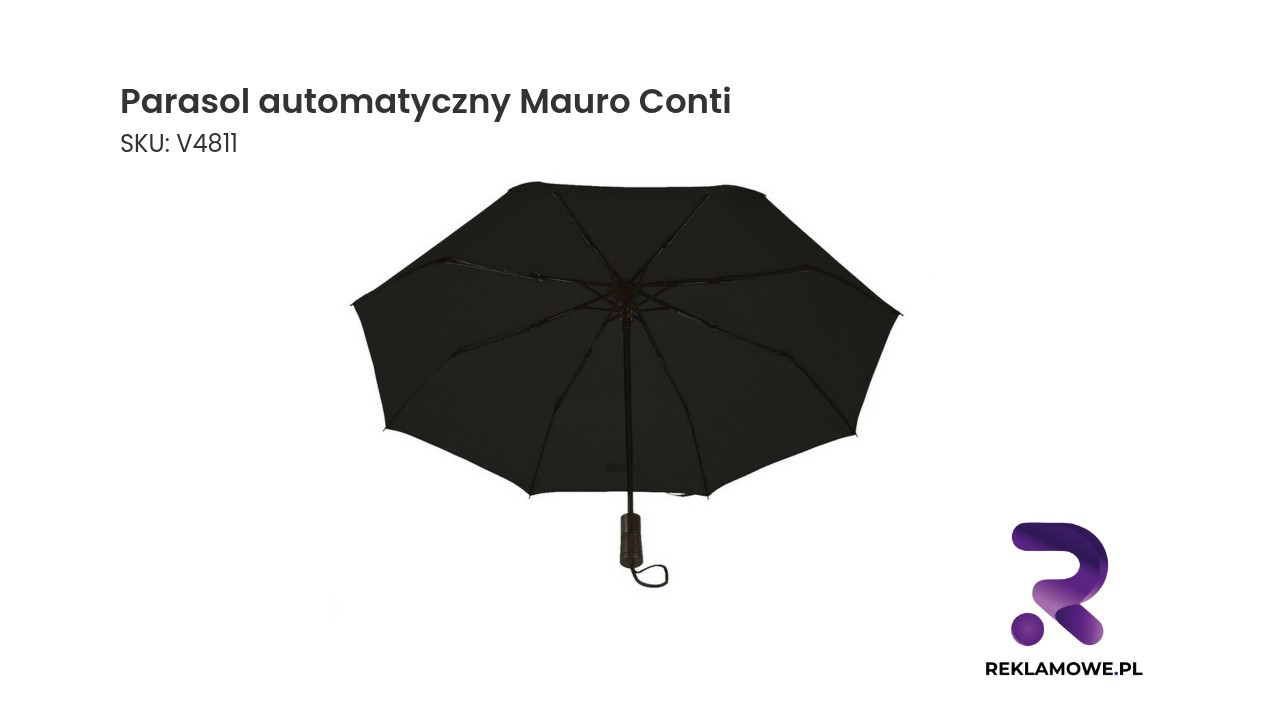 Parasol automatyczny Mauro Conti w kolorze czarnym