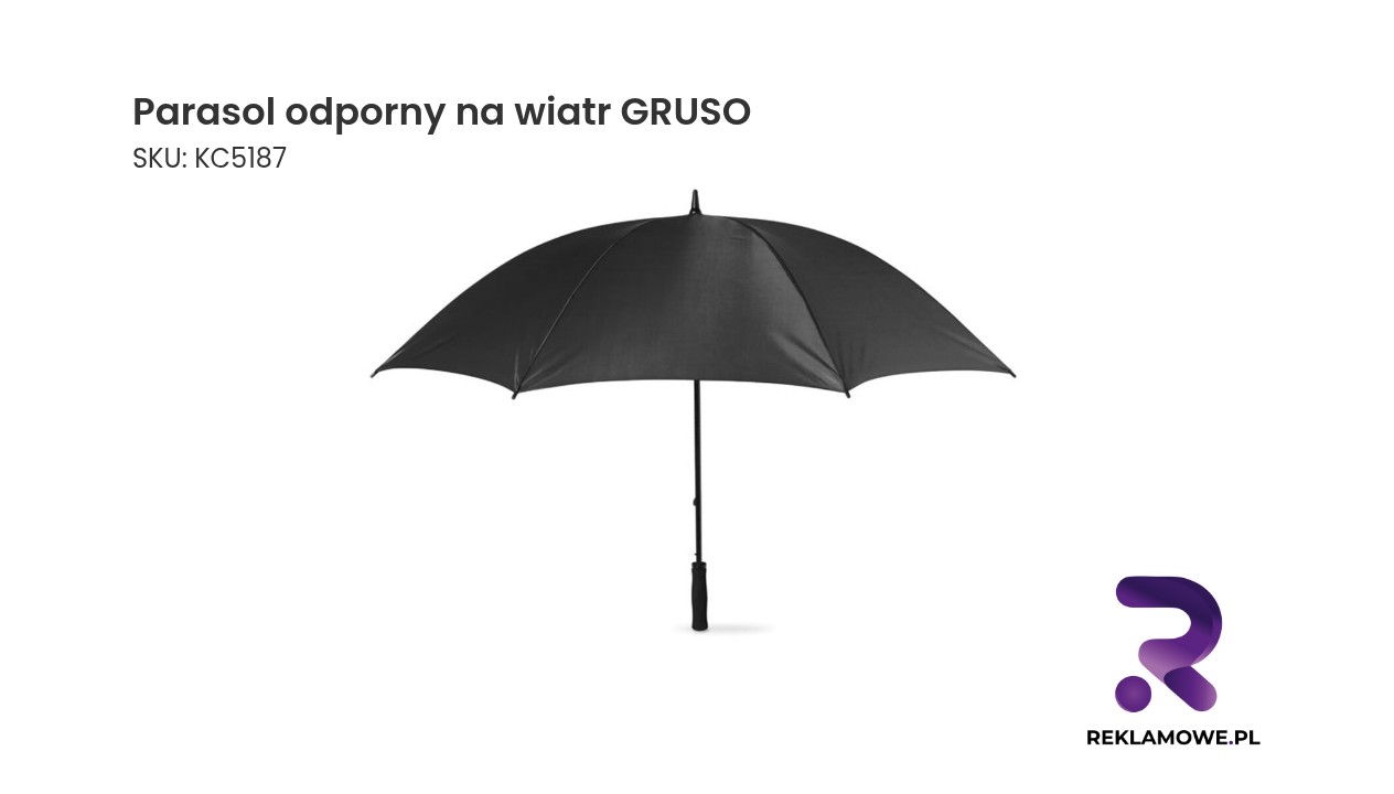 Wysokiej jakości parasol GRUSO odporny na silny wiatr