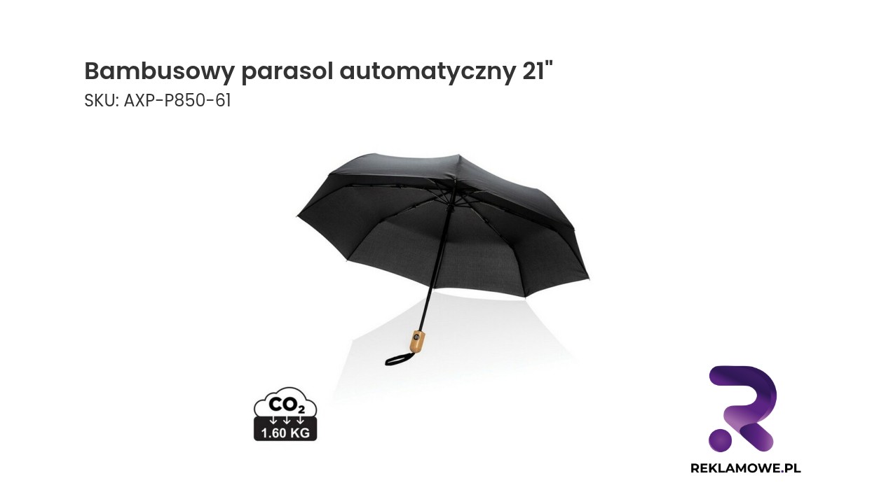 Bambusowy parasol automatyczny 21 Bambusowy parasol automatyczny 21 cali