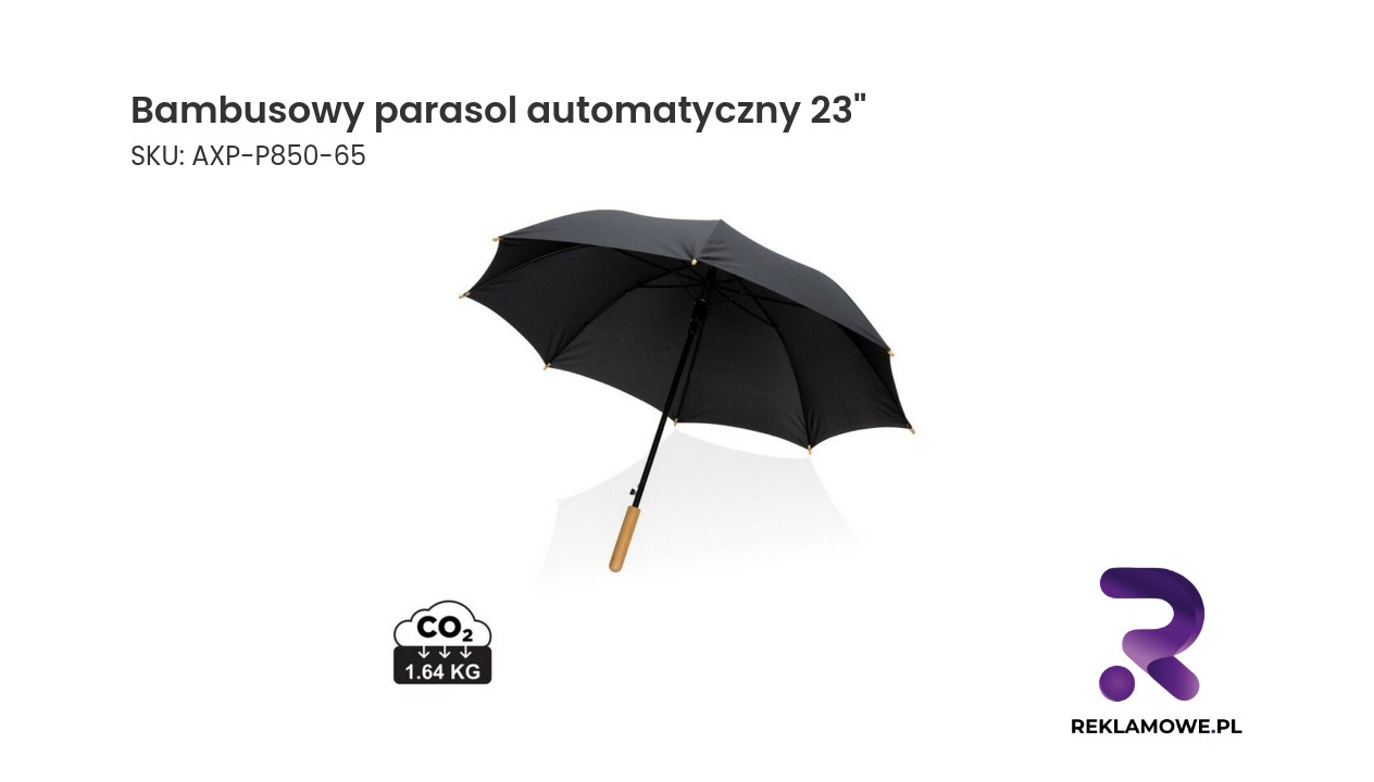 Bambusowy parasol automatyczny 23 cali