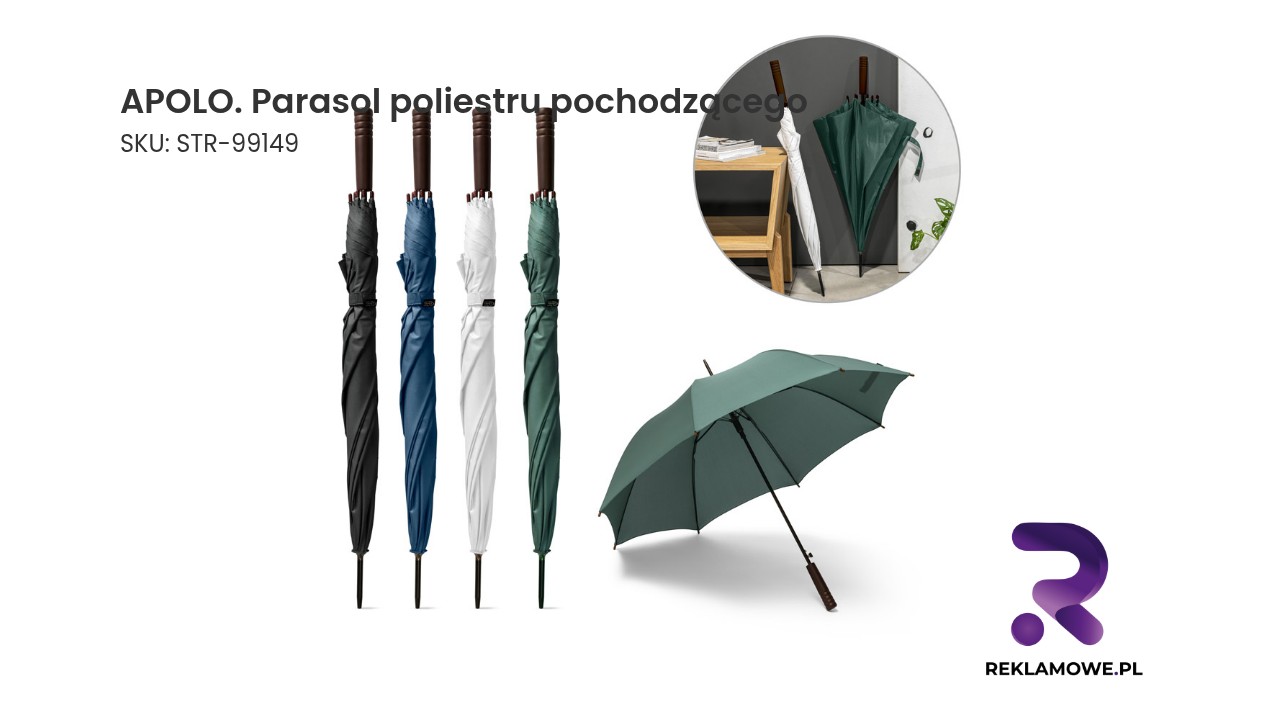 Parasol Apolo wykonany z recyklingowanego poliestru