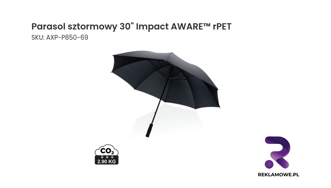 Parasol sztormowy 30 Parasol sztormowy 30 cali Impact - wytrzymały parasol odporny na silny wiatr