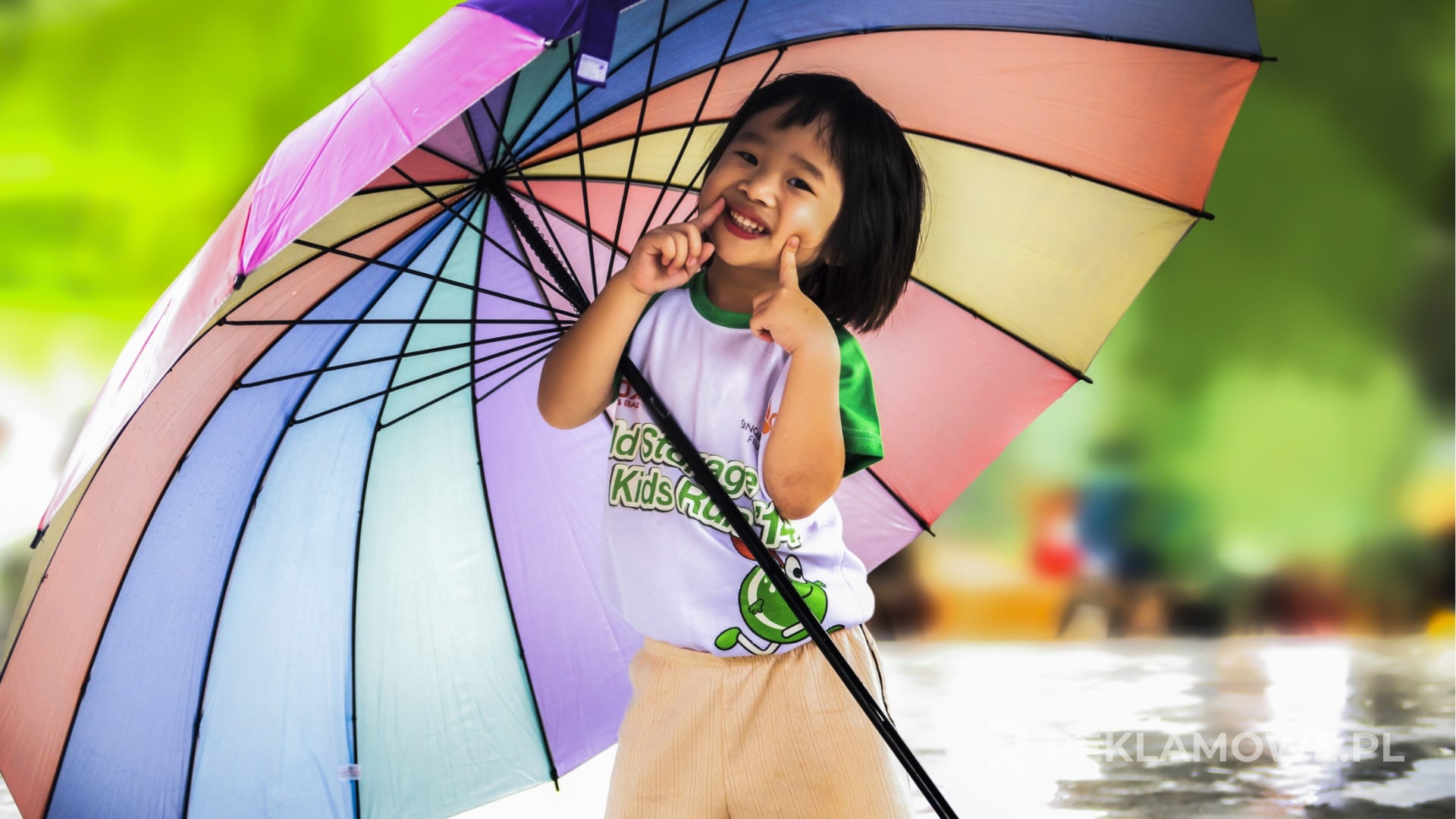 Parasol reklamowy stosowany w nietypowych warunkach